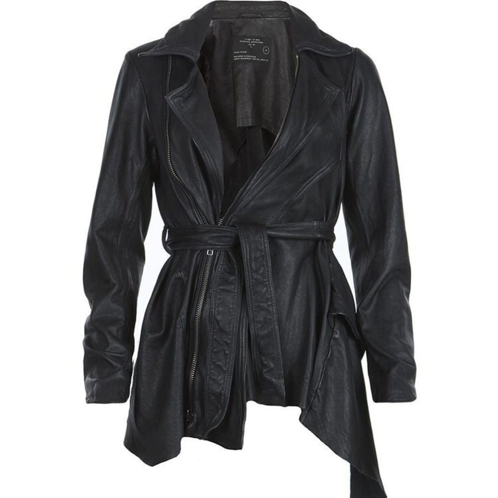 All Saints Spitalfields Netia Leather Jacket sz6